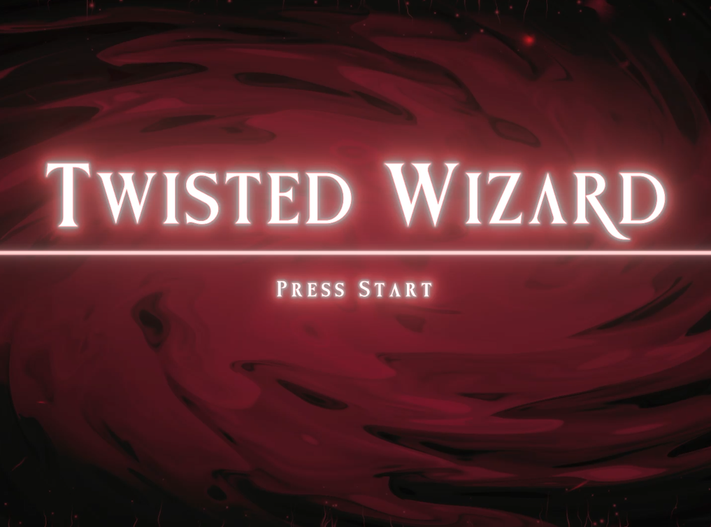 Screenshot of Twisted Wizard title screen